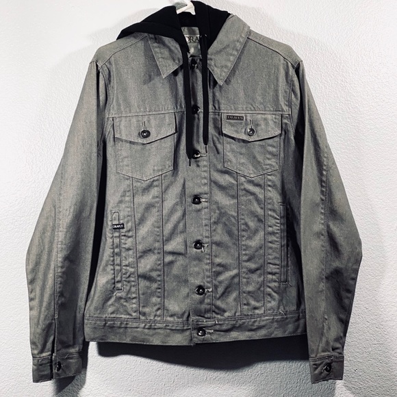 DRAVUS Other - DRAVUS Small Gray/Black Jean Jacket